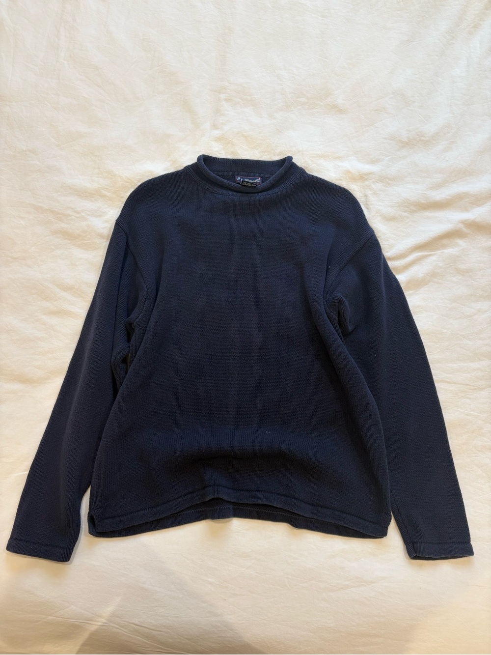 Faconnable Men’s Navy Blue Turtleneck Sweatshirt
